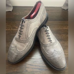 Allen Edmonds McTavish “Rough Collection” Oxford Wingtip 11 EEE  3E Wide Grey